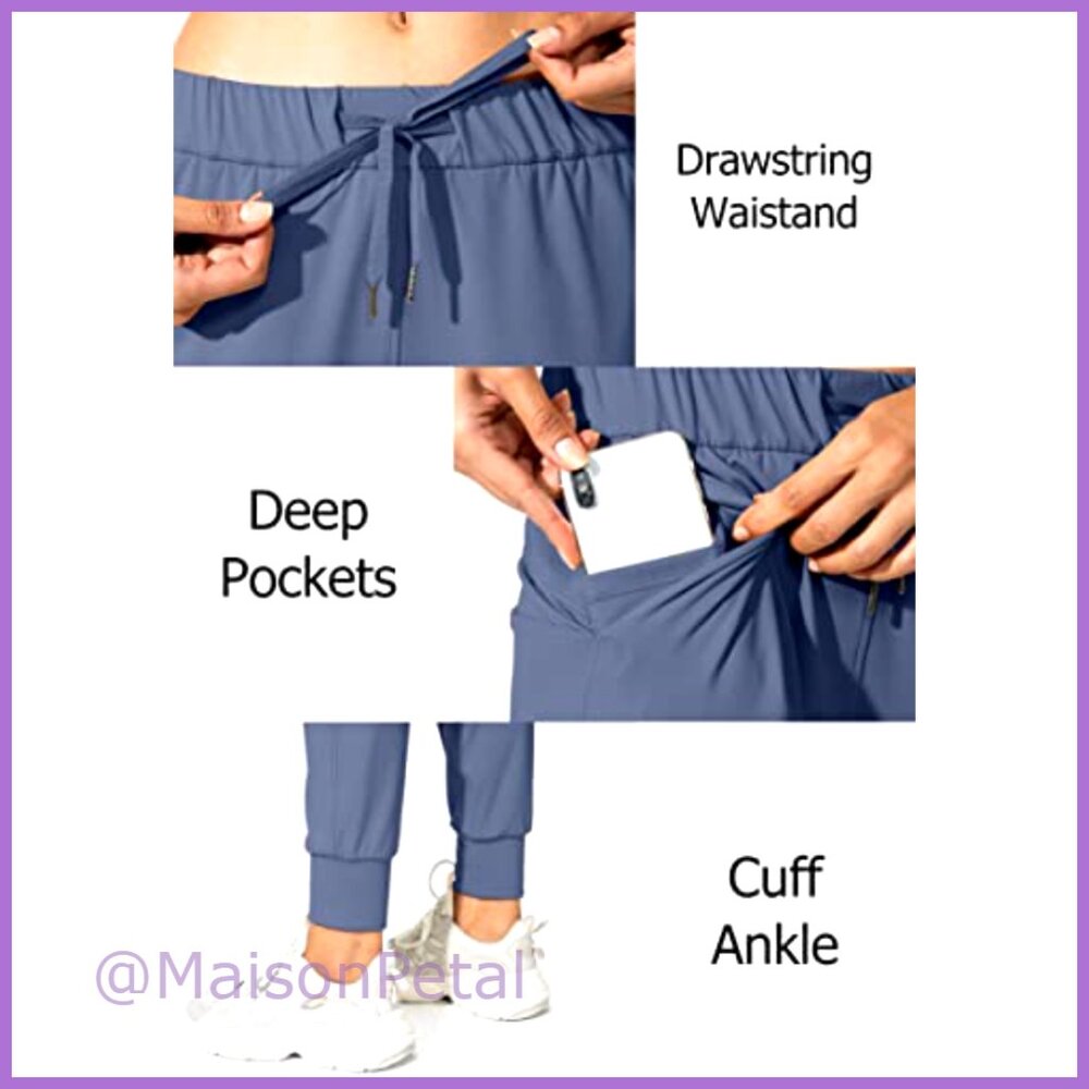 Polyamide Elastane Joggers With Deep Pockets Draw… - image 4